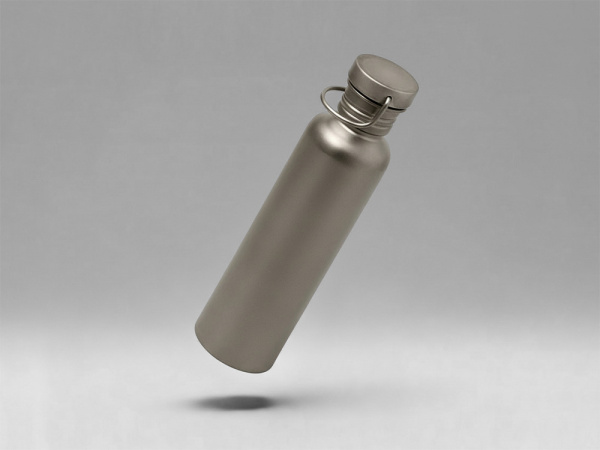 Бутылка для воды из титана Titan, 750ml, темно-серый