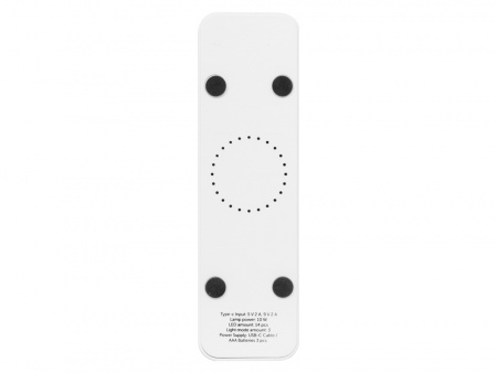 Складывающаяся LED лампа с беспроводной зарядкой Lightfold, белый