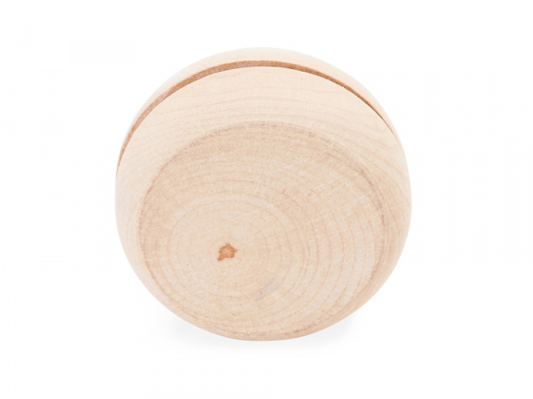 Деревянное йо-йо ROSKO с белым шнуром длиной 75 см, натуральный