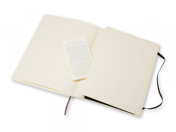 Записная книжка Moleskine Classic Soft (нелинованный), Хlarge (19х25 см), черный