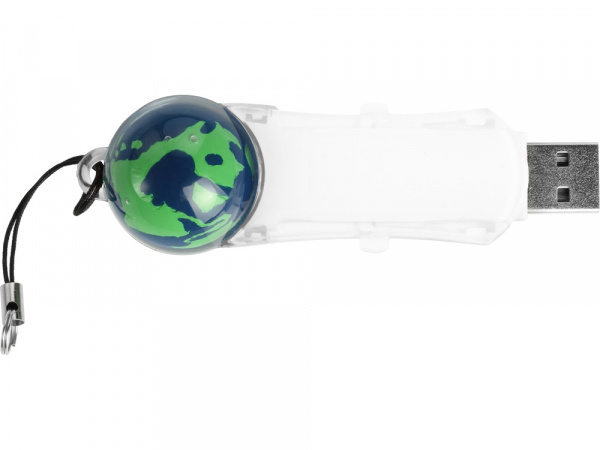 Флеш-карта USB 2.0 на 4 Gb с плавающей мини-фигурой земного шара