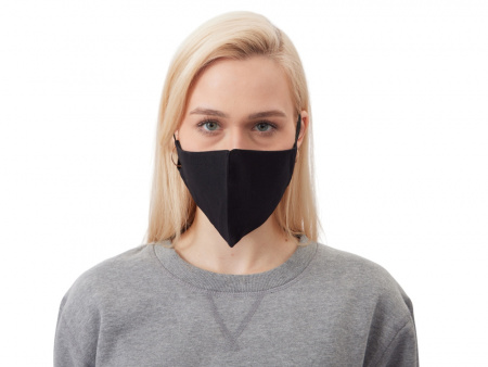 Хлопковая защитная маска для лица многоразовая анатомической формы без шва