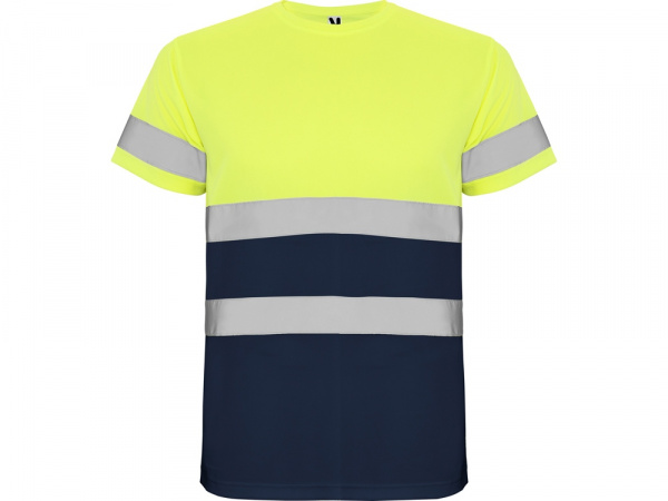 Футболка Delta мужская, нэйви/неоновый желтый