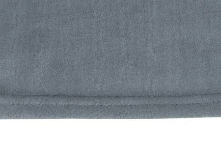 Плед флисовый Natty из переработанного пластика с новогодней биркой, серый