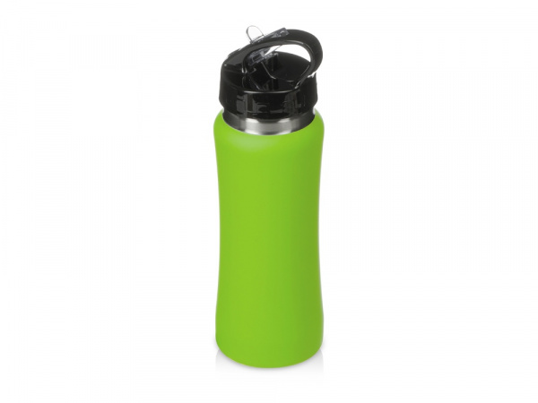 Бутылка для воды Bottle C1, сталь, soft touch, 600 мл, зеленое яблоко