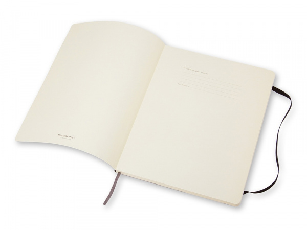 Записная книжка Moleskine Classic Soft (в линейку), ХLarge (19х25 см), черный