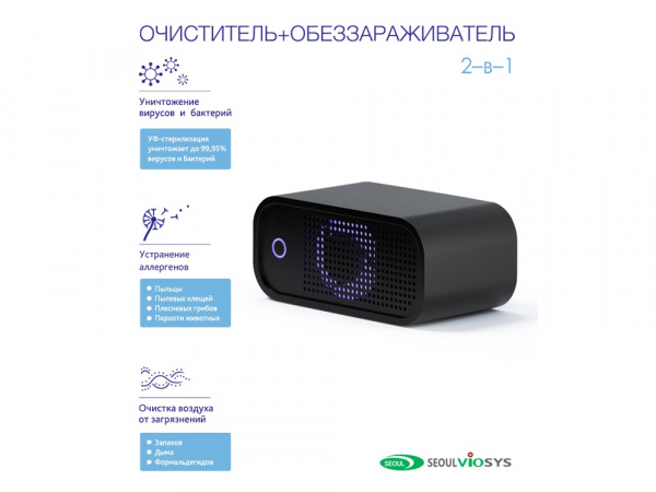 Автомобильный очиститель + обеззараживатель RMA-102-02
