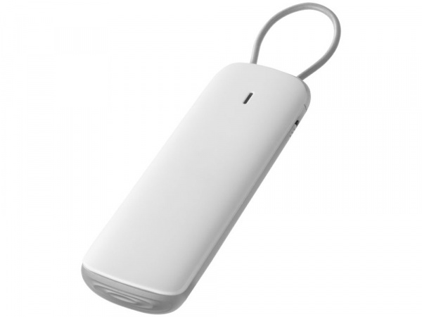 Портативное зарядное устройство Флэт, 3000 mAh, белый