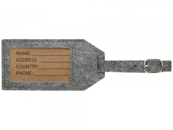 Багажная бирка Tie - Серый