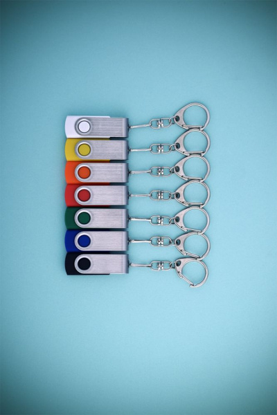 Флешка Twist, зеленая