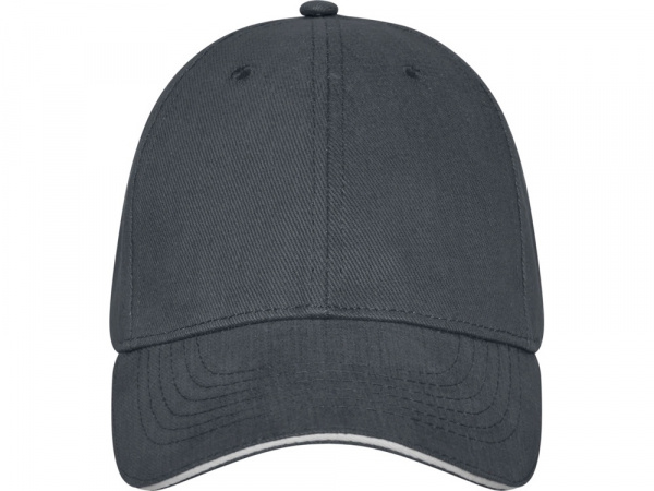 Бейсболка Darton, 6 панелей, storm grey