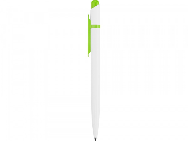 Ручка шариковая Этюд, белый/зеленое яблоко
