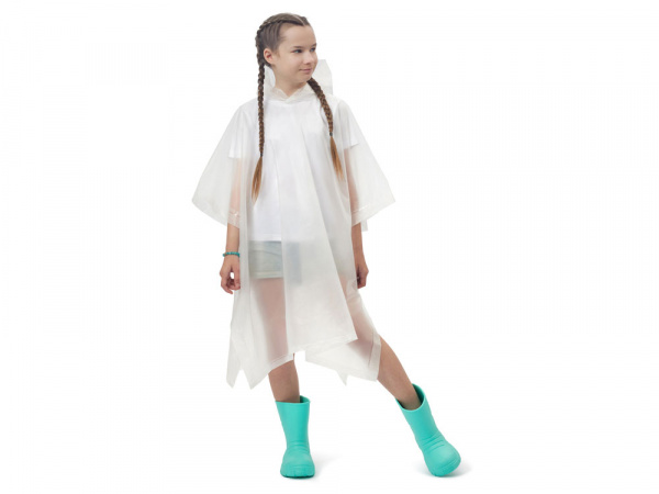 Пончо Hawaii c чехлом детский, белый