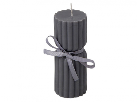 Набор свечей с гранями Vela, темно-серый, белый