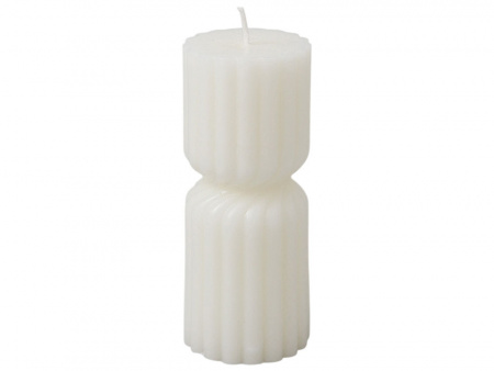 Набор свечей с гранями Vela, темно-серый, белый