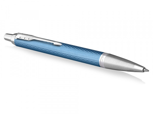 Шариковая ручка Parker IM Premium K318  Blue Grey CT, стержень: M, цвет чернил: blue, в подарочной упаковке.