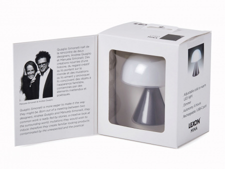 Лампа интерьерная Mina, Gun metal