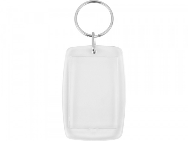 Брелок с возможностью вставки фотографии или рекламного мини-постера, прозрачный