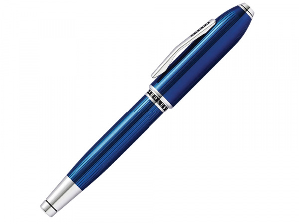 Ручка-роллер Selectip Cross Peerless Translucent Quartz Blue Engraved Lacquer