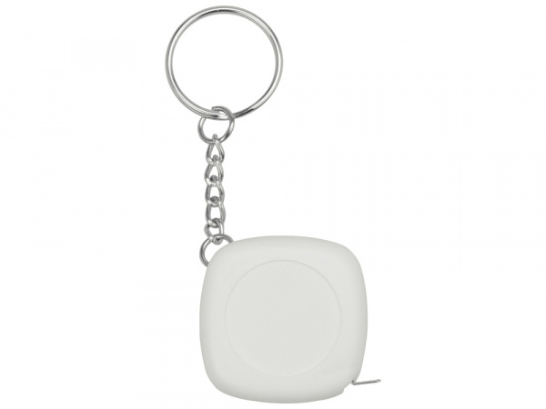 Брелок-рулетка 1м Block, белый