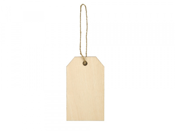 Набор деревянных ярлыков 9,3*5,5 см, 6шт