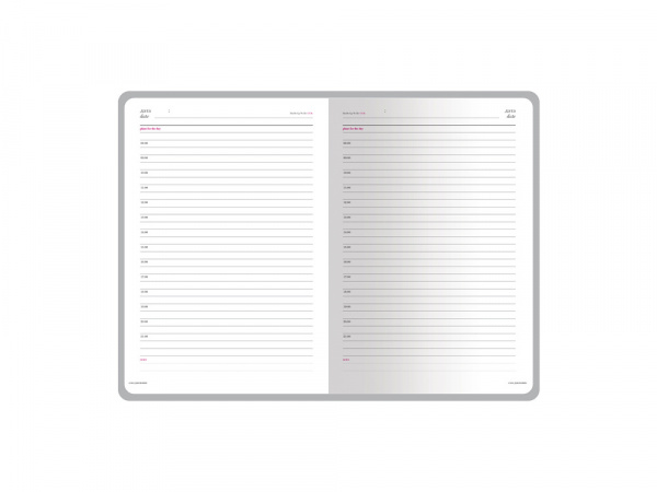 Ежедневник недатированный А5 Sidney Nebraska, бордовый (золотой обрез, золотые уголки)