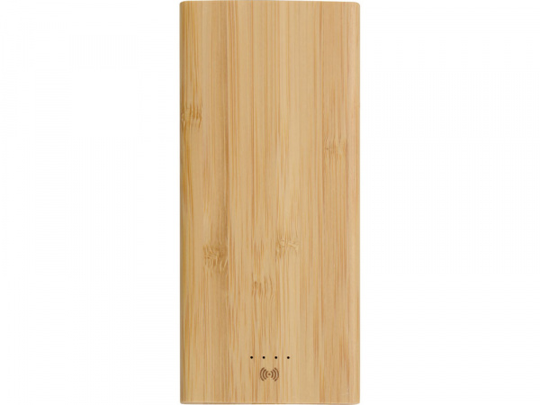 Внешний беспроводной аккумулятор из бамбука Bamboo Air, 10000 mAh