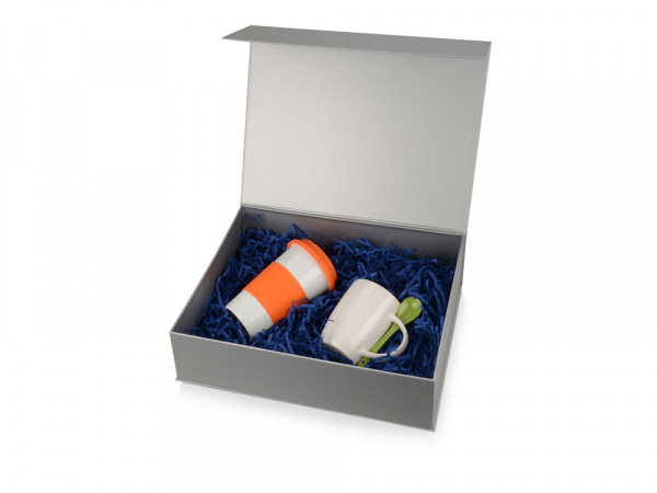 Подарочная коробка Giftbox большая, серебристый