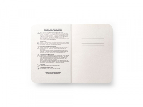 COFFEEPAD SEMI-RIGID Блокнот A5, синий