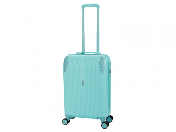 Чемодан TORBER В Отпуск, бирюзовый, ABS-пластик, 41 х 25 х 61 см, 48 л, 2,7 кг