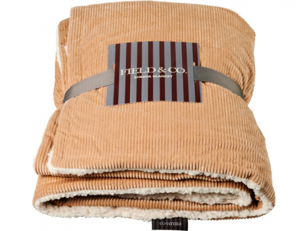 Шерповое покрывало Cosie с вельветом, оранжевый