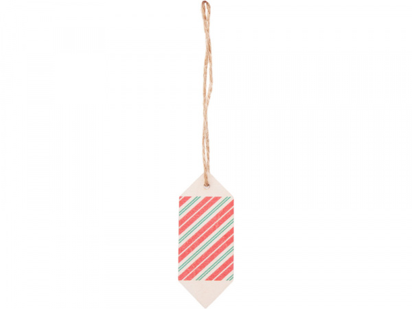 Ёлочная подвеска конфета из фанеры