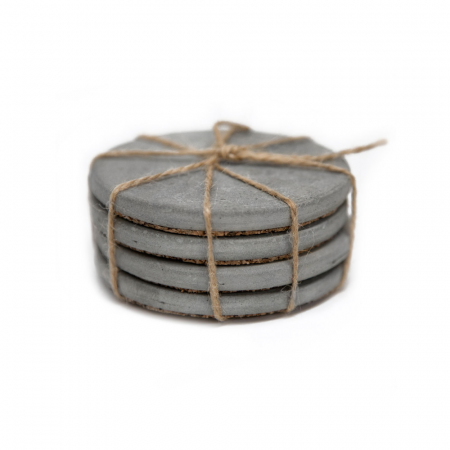 Костер/Подставка под горячее (бетон) комплект из 4х штук (продаётся от 5 комплектов)