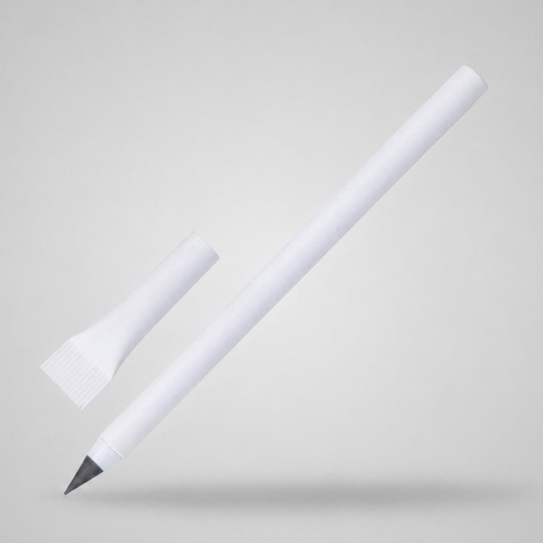 Вечный карандаш из переработанной бумаги Recycled pencil, белый (Р)
