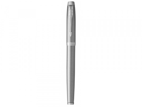 Ручка-роллер Parker IM Stainless Steel CT, стержень: F, цвет чернил: black, в подарочной упаковке