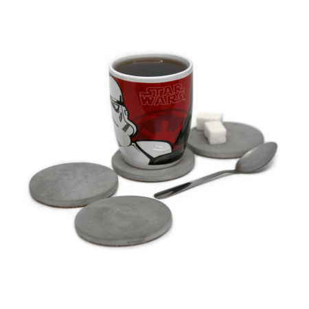 Костер/Подставка под горячее (бетон) комплект из 4х штук (продаётся от 5 комплектов)