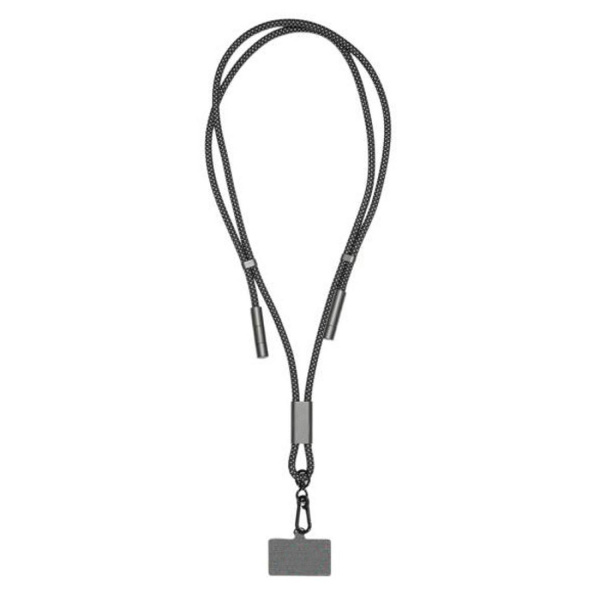 Шнурок-держатель для телефона с зарядным кабелем USB-C на USB-C/Lightning Lany Eco Charge, серый