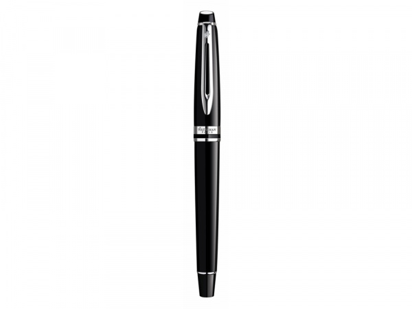 Ручка перьевая Waterman модель Expert в коробке, черная с серебр.