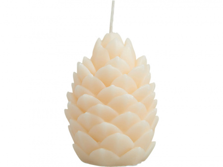 Свеча Шишка, молочный