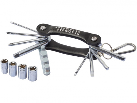 Многофункциональный инструмент Tycoon, 12 функций, черный/серый