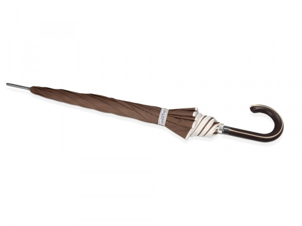 Зонт-трость Ривер, механический 23, коричневый (Р)