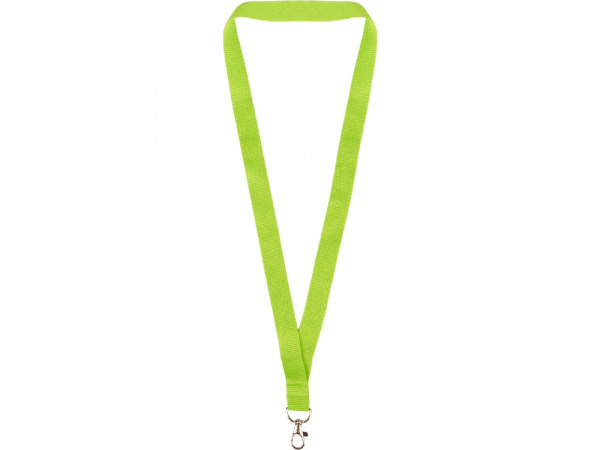 Ланъярд из RPET с карабином, зеленое яблоко