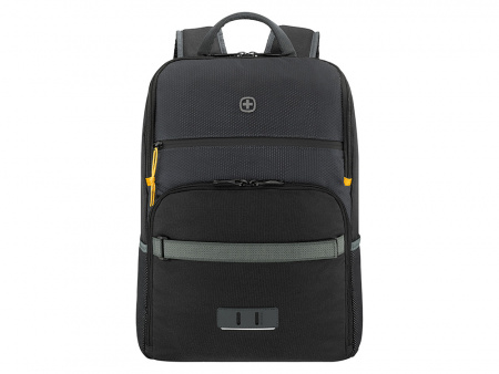 Рюкзак WENGER Move 16, чёрный, переработанный ПЭТ, 33 x 19 x 44 см, 22 л