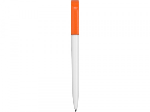 Ручка пластиковая шариковая Миллениум Color CLP, белый/оранжевый
