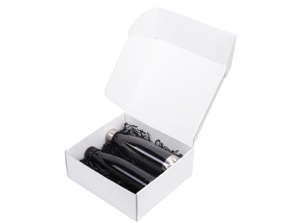 Подарочный набор с термосом и бутылкой Bottle set, черный
