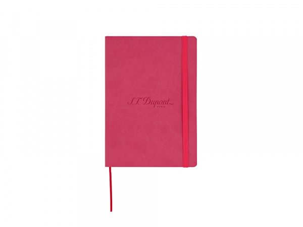 Блокнот Notebook , темно-розовая искусcтвенная кожа с логотипом Dupont , формат А 5, бумага: линованная
