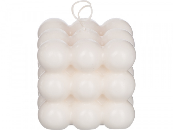 Свеча шарики без отдушки, белый