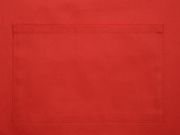 Хлопковый фартук 180gsm, красный