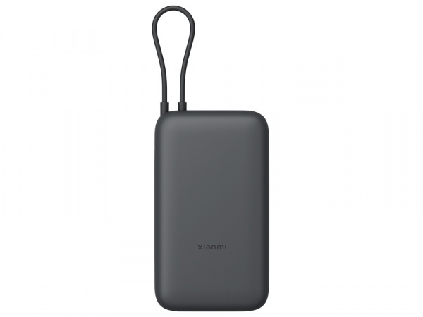 Внешний аккумулятор с встроенным кабелем Xiaomi Power Bank 20000mAh (Integrated Cable) GL Dark Gray