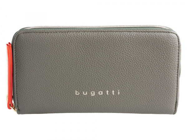 Кошелек женский BUGATTI ЭЛЛА | ELLA, оливковый, полиуретан, 19х2х10 см